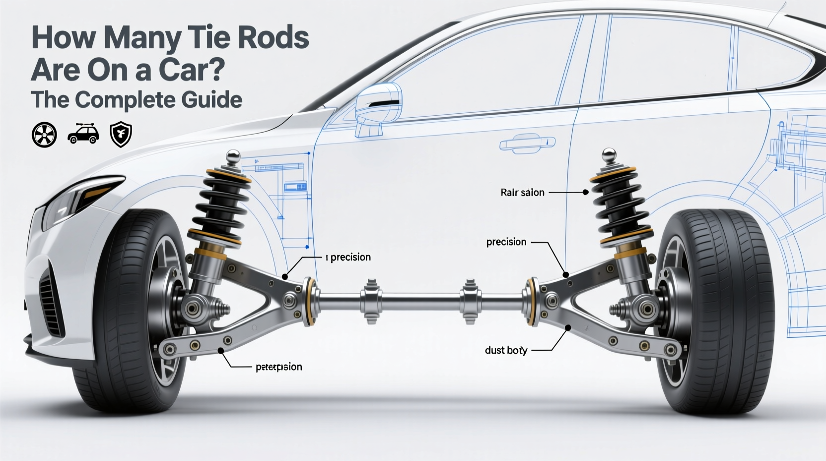 how many tie rods are on a car