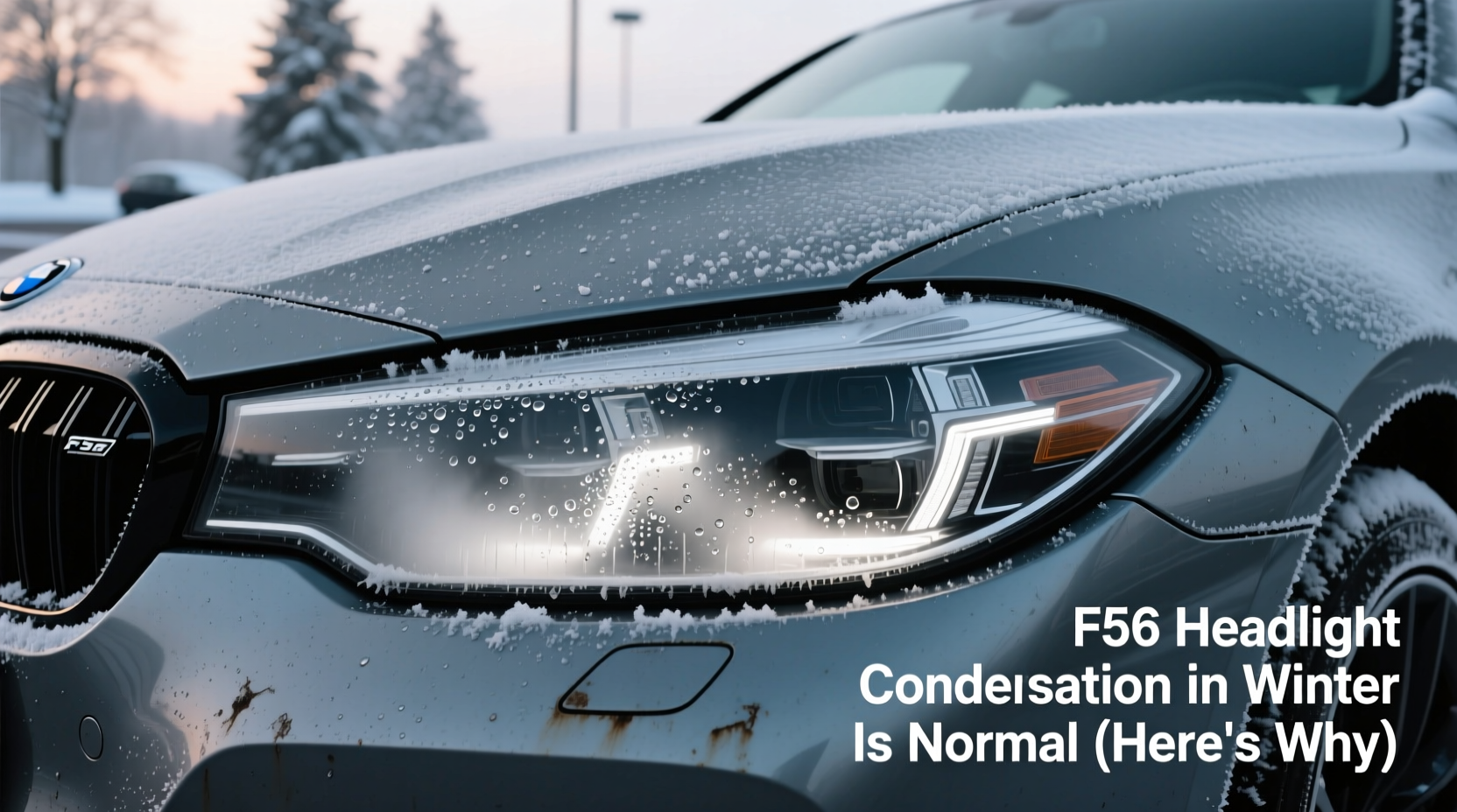 f56 headlight condensation winter