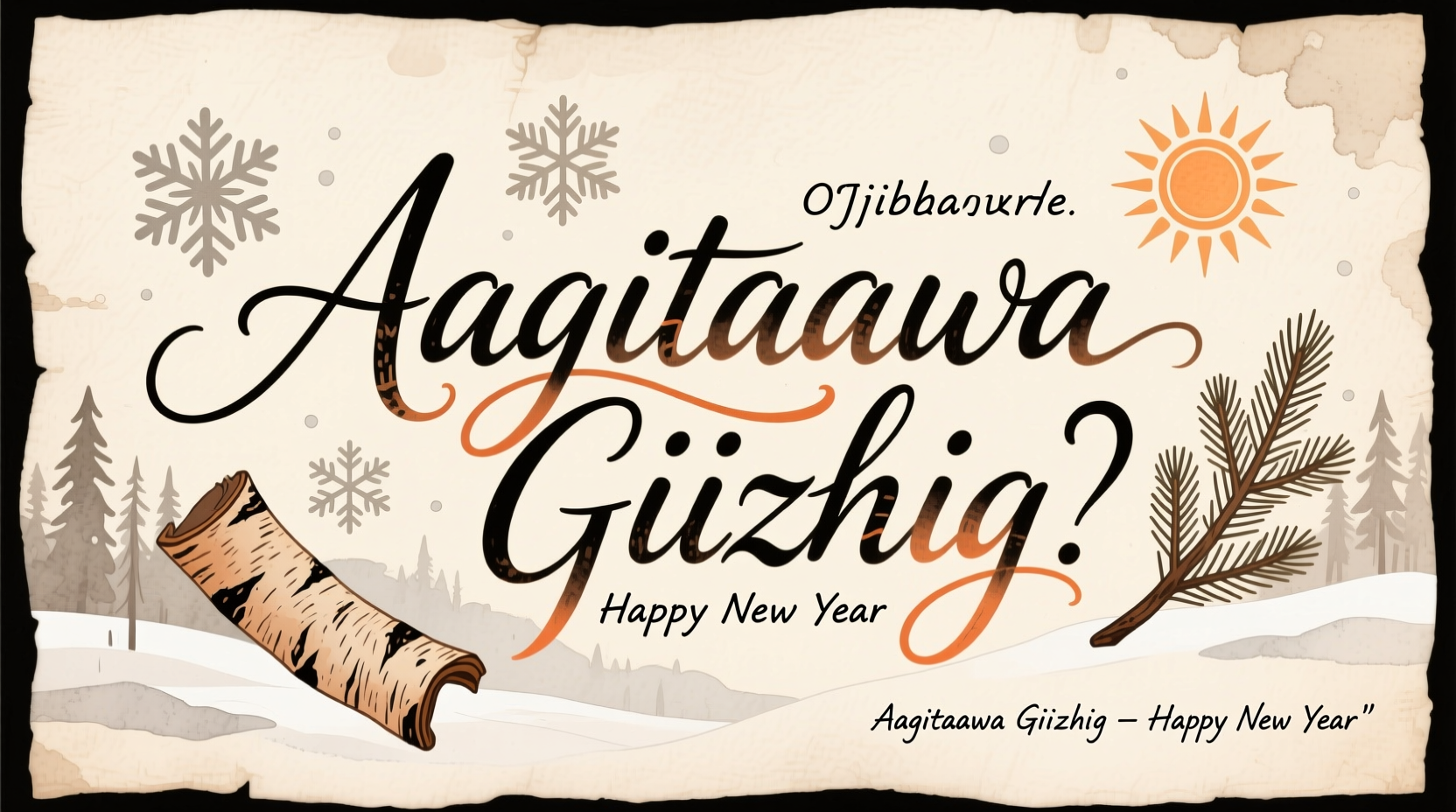 how to say happy new year in ojibwe