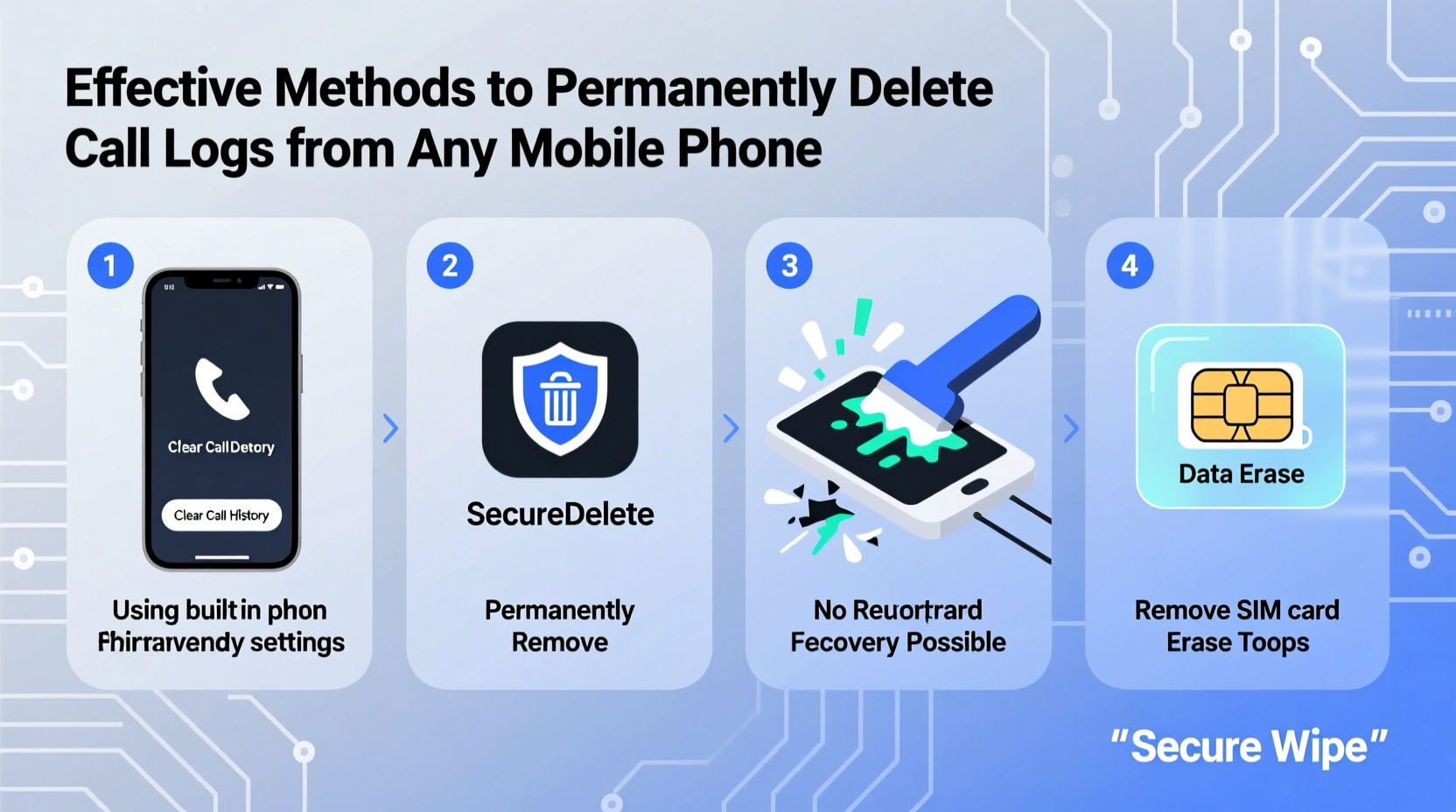 effective methods to permanently delete call logs from any mobile phone
