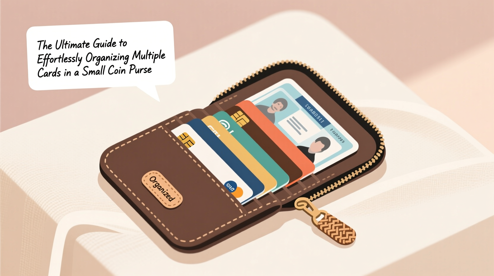 the ultimate guide to effortlessly organizing multiple cards in a small coin purse