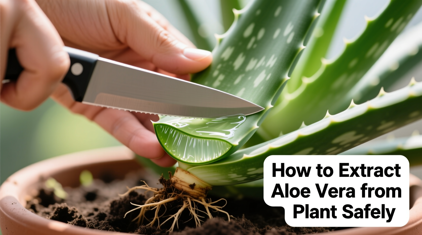 how to extract aloe vera from plant