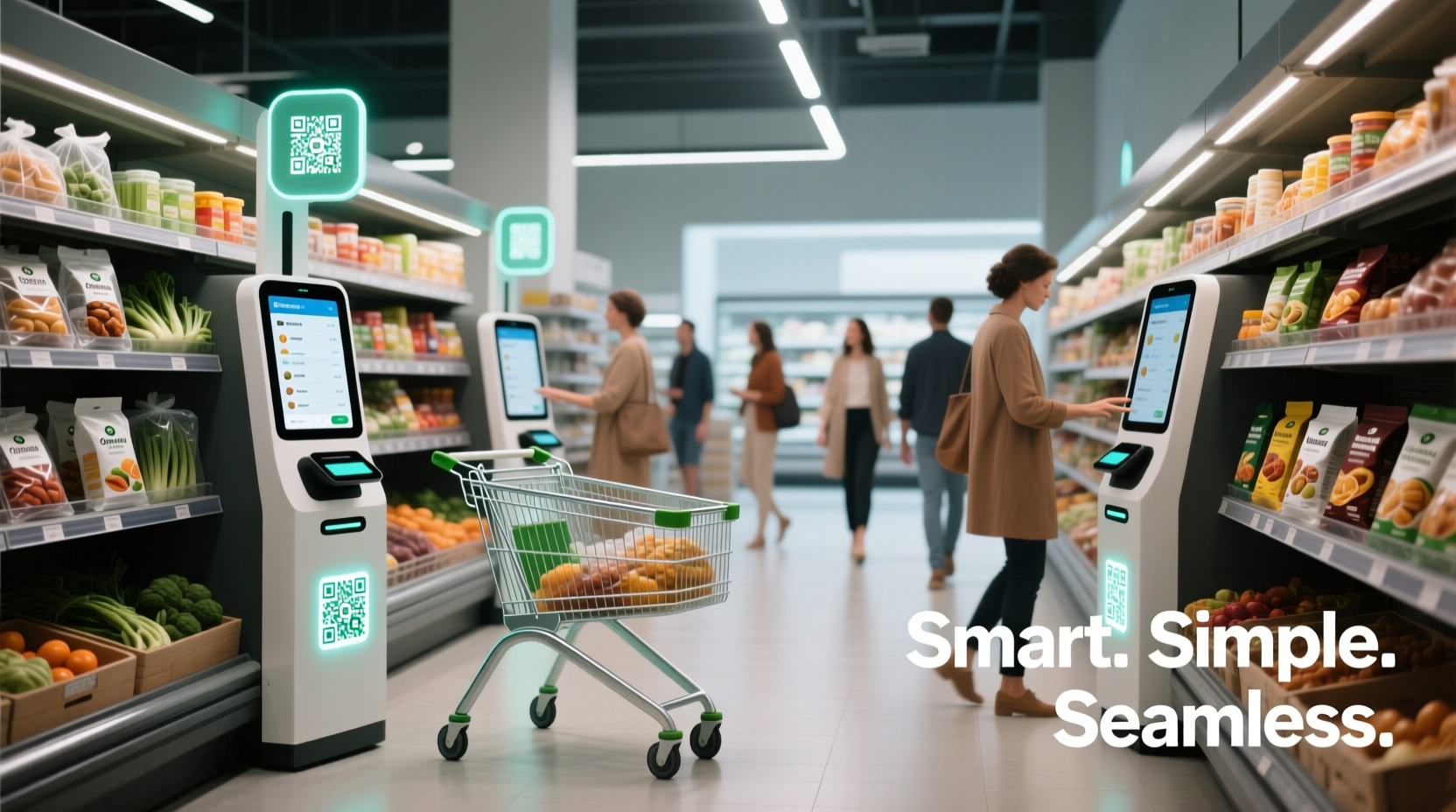 effortless and smart solutions for the best way supermarket experience