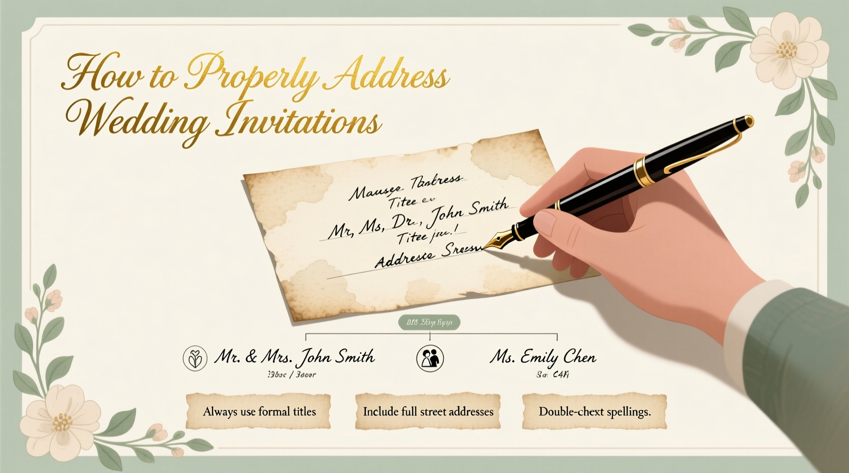 how to properly address wedding invitations