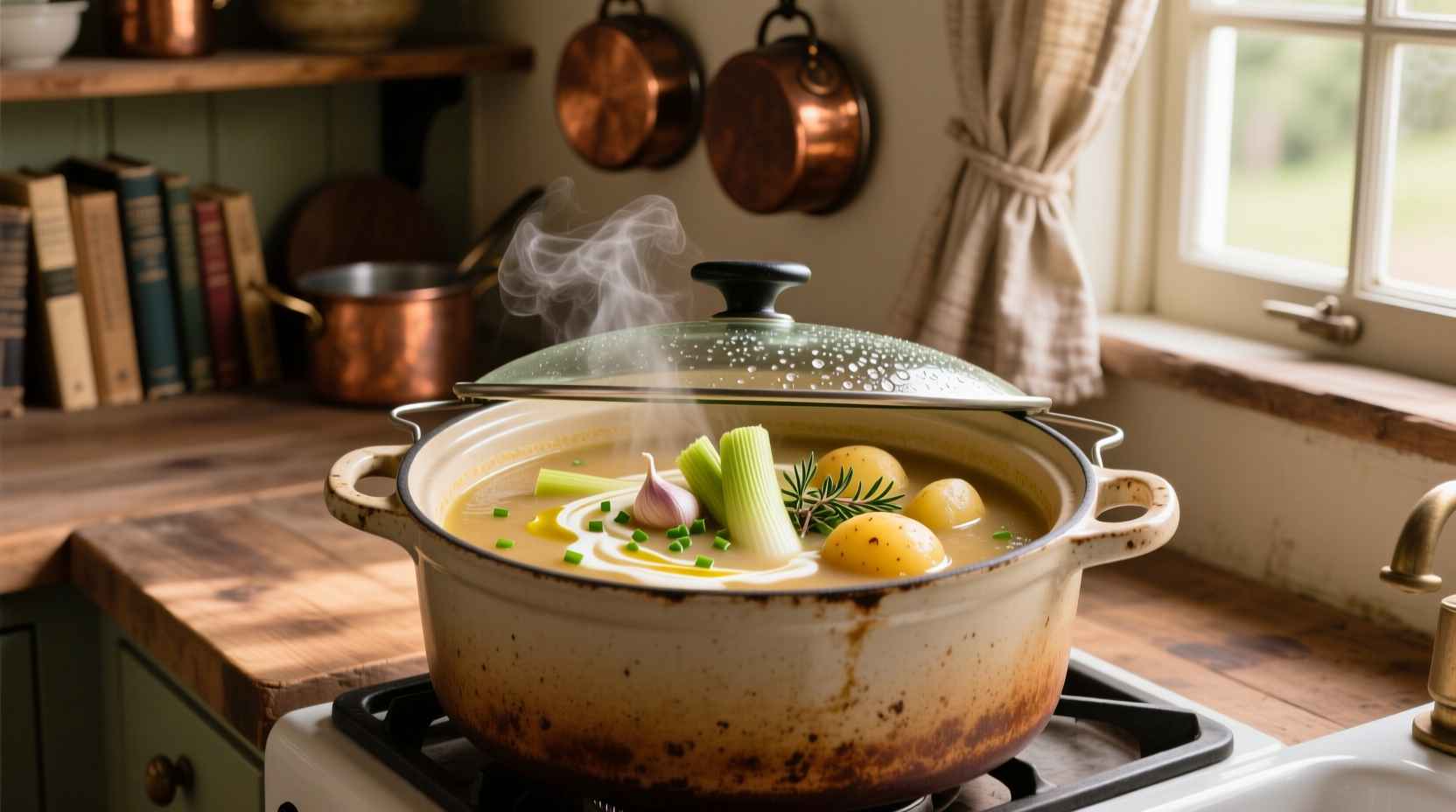 potato leek soup slow cooker