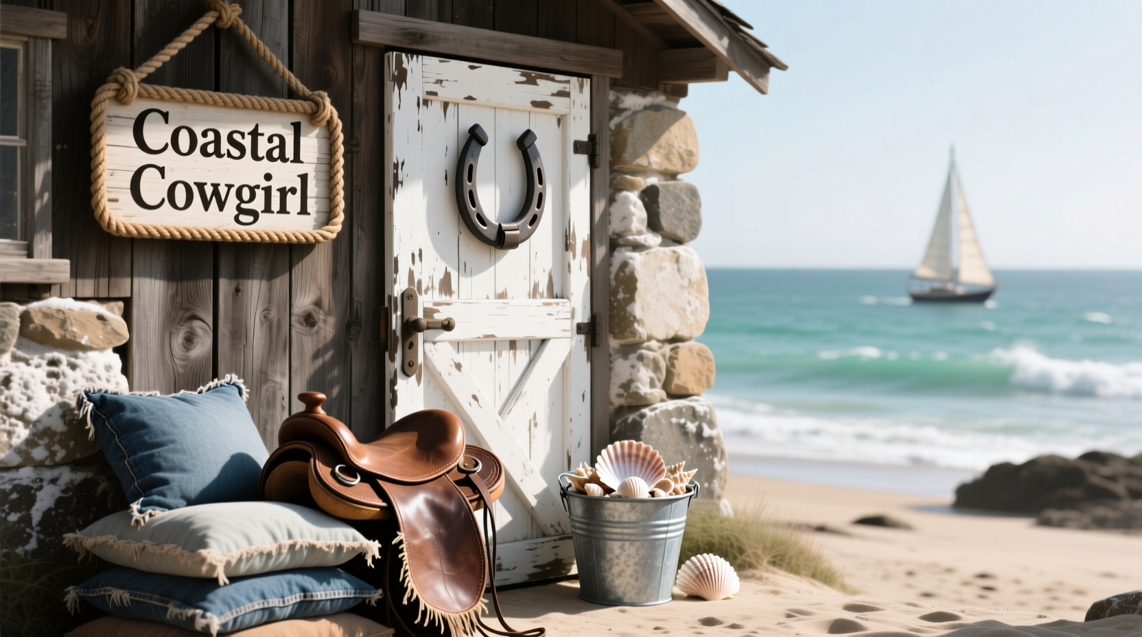 Coastal Cowgirl Decor: Blend Beach Serenity with Western Charm, image size:1664x928