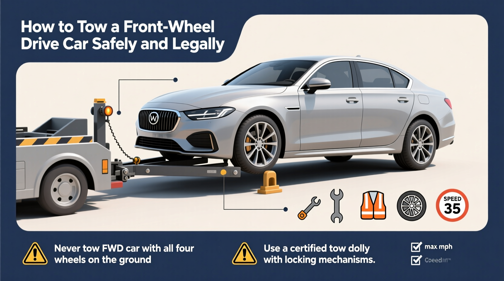 how do you tow a front wheel drive car