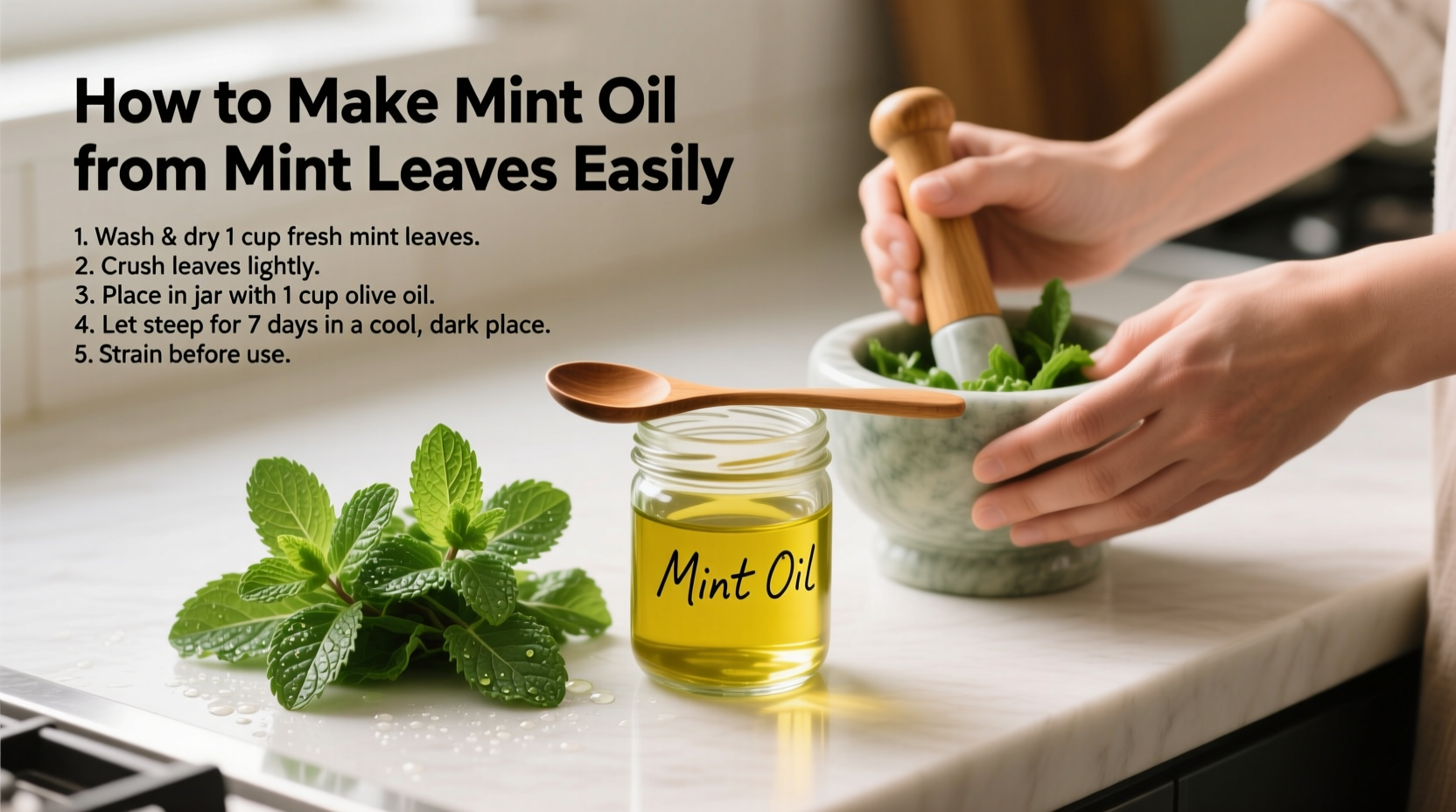 How to Make Mint Oil from Mint Leaves Easily