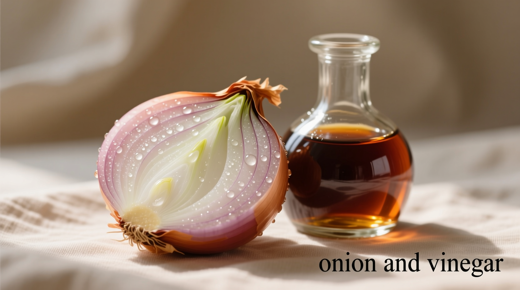 onion and vinegar
