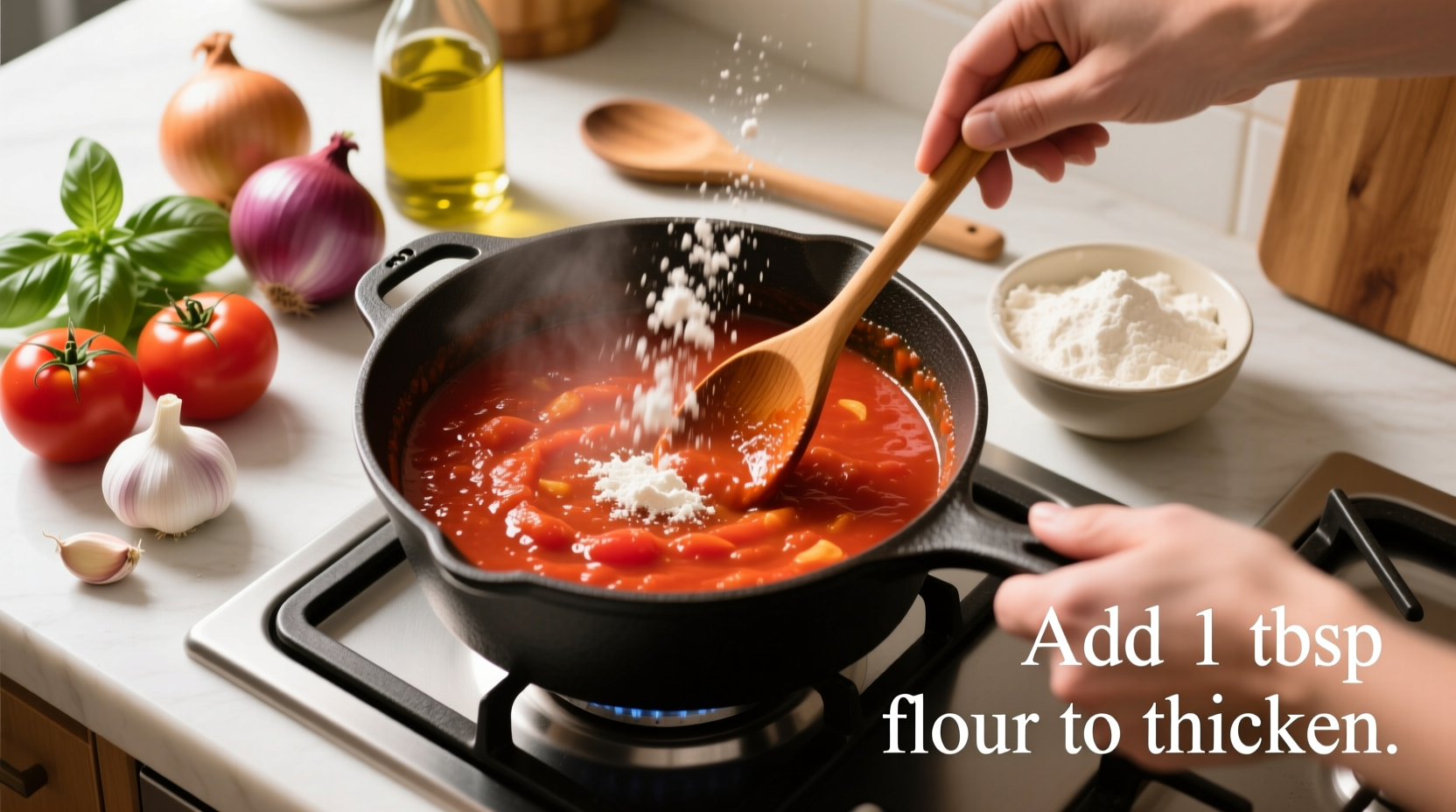 how to make tomato sauce thicker