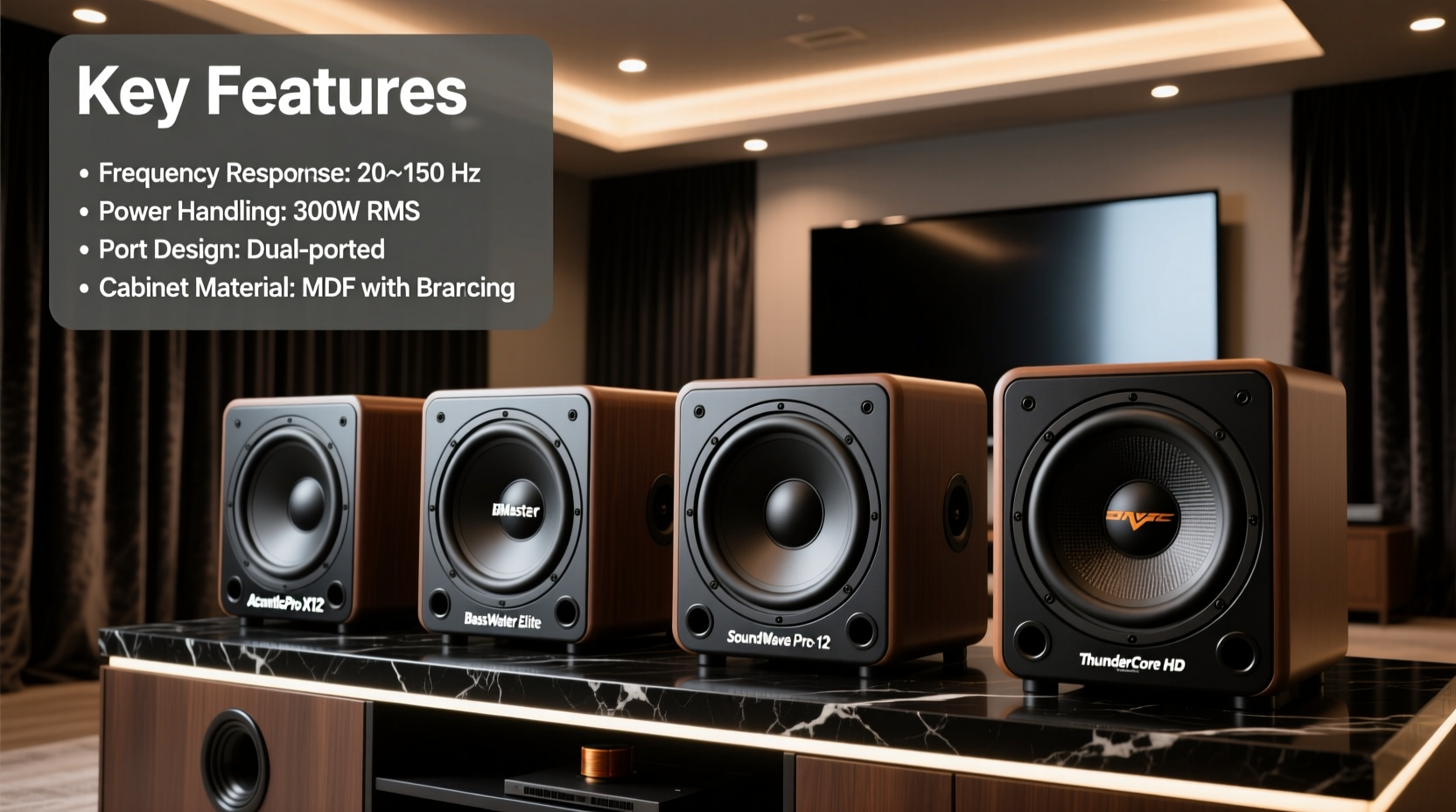 passive subwoofer 12 inch for home theatre