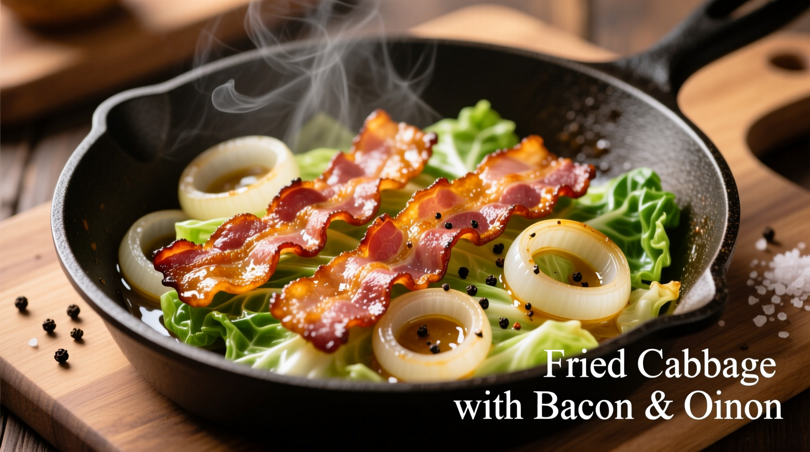 Perfect Fried Cabbage with Bacon and Onion Recipe in 30 Minutes