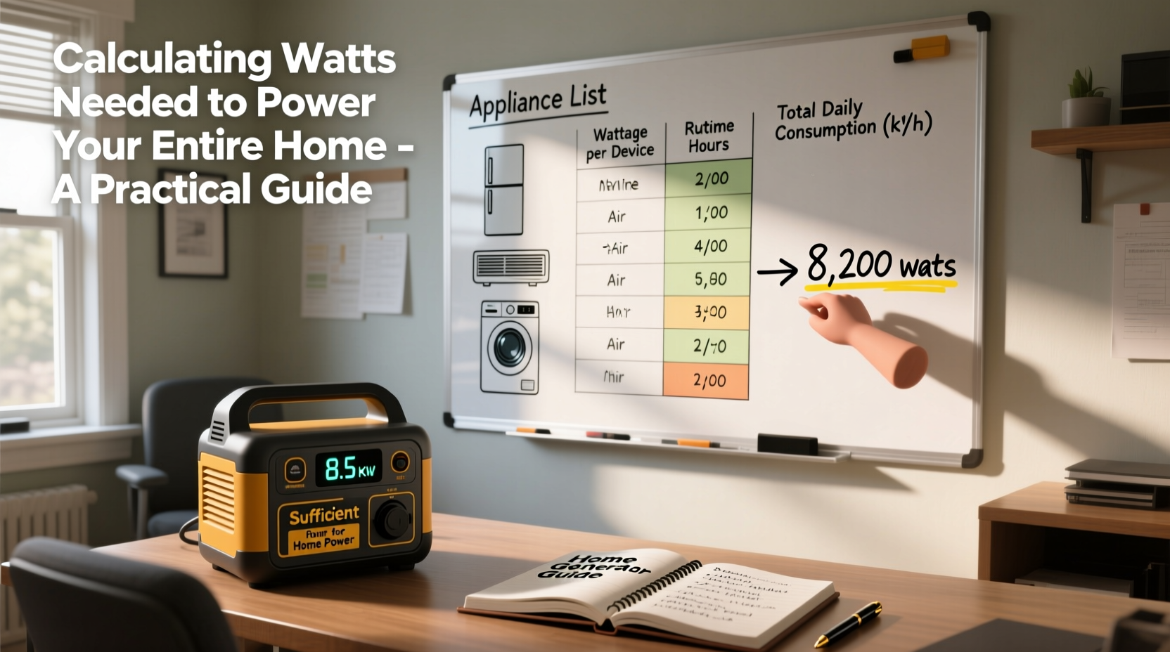 calculating the watts needed to power your entire home with a generator a practical guide