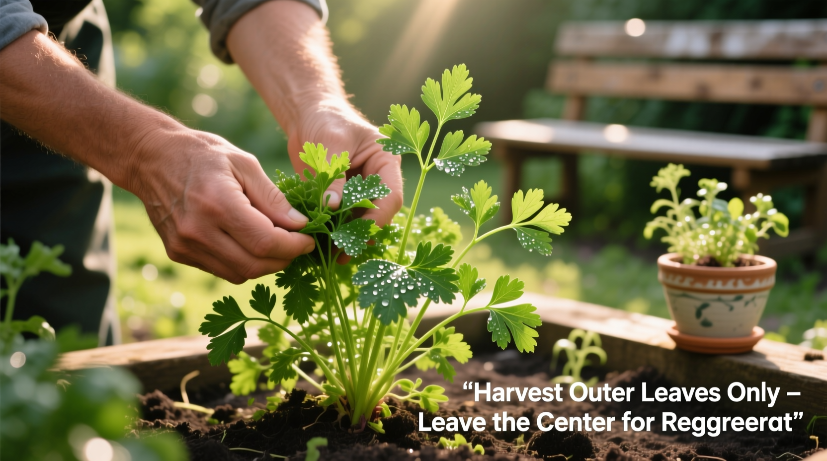 how to harvest parsley without killing the plant