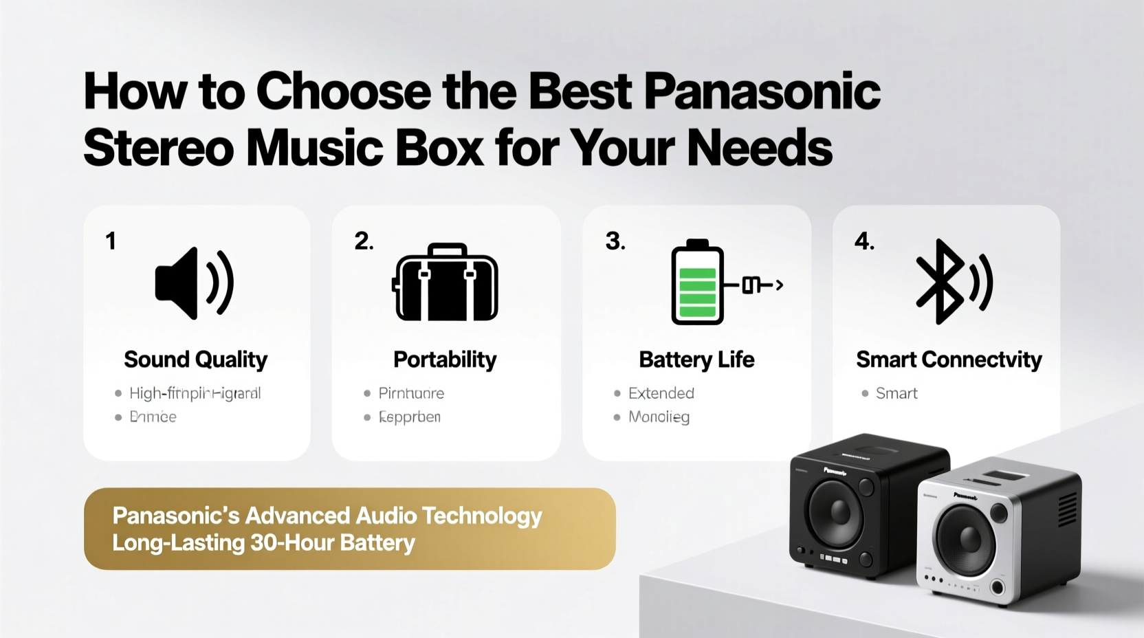 panasonic stereo music box