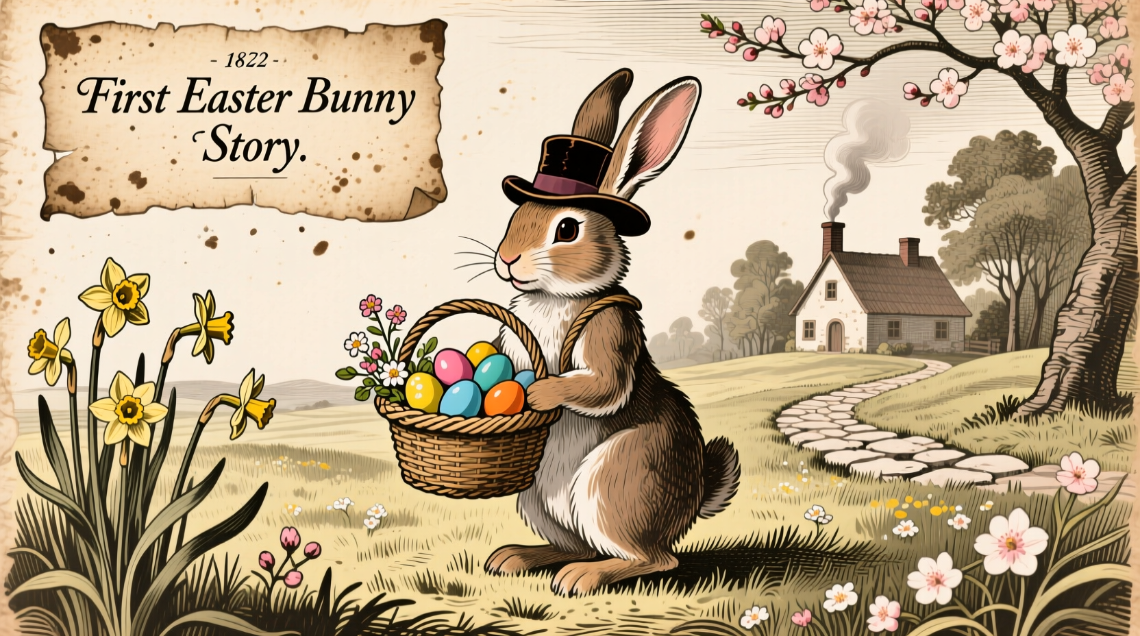 First Easter Bunny Story Published in 1722
