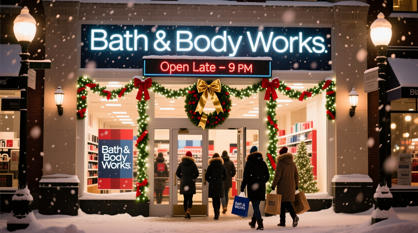 is bath and body works open on christmas eve