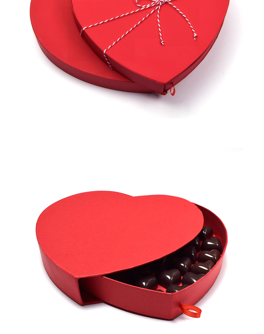 新款韩版桃心巧克力礼盒现货情人节生日心形盒子 - buy heart shaped