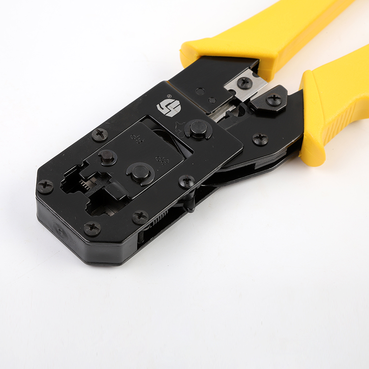 Yellow Black 2 In 1 Network Crimping Tool Stainless Steel