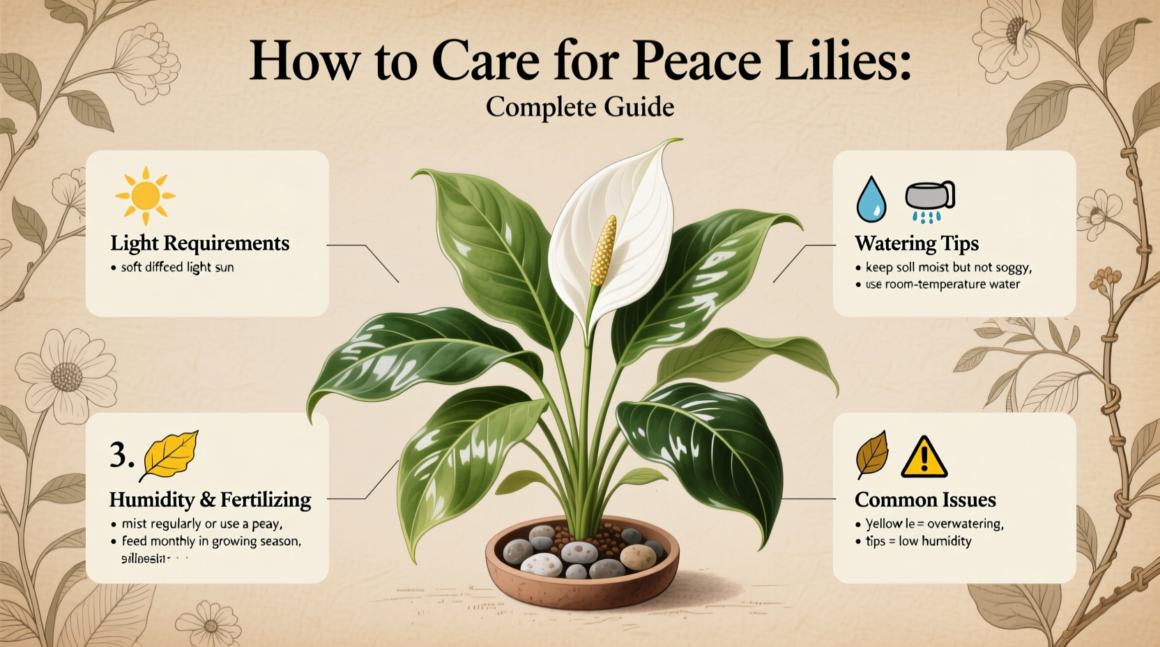 how do you take care of peace lilies