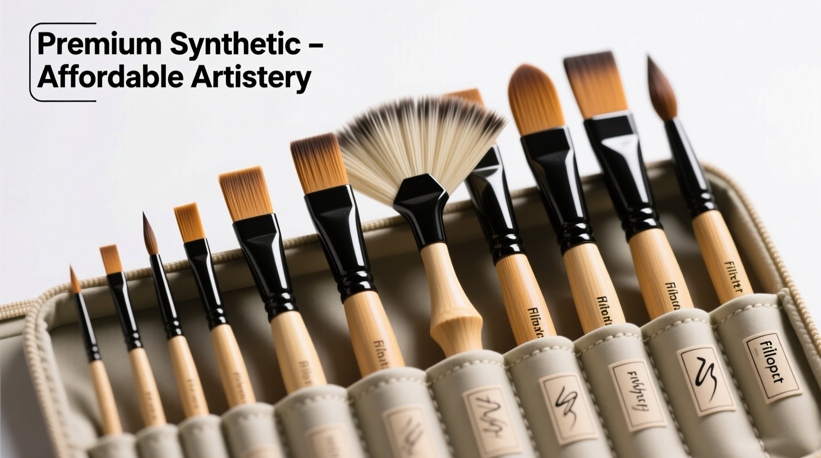 affordable and versatile synthetic brushes for artistic and practical use
