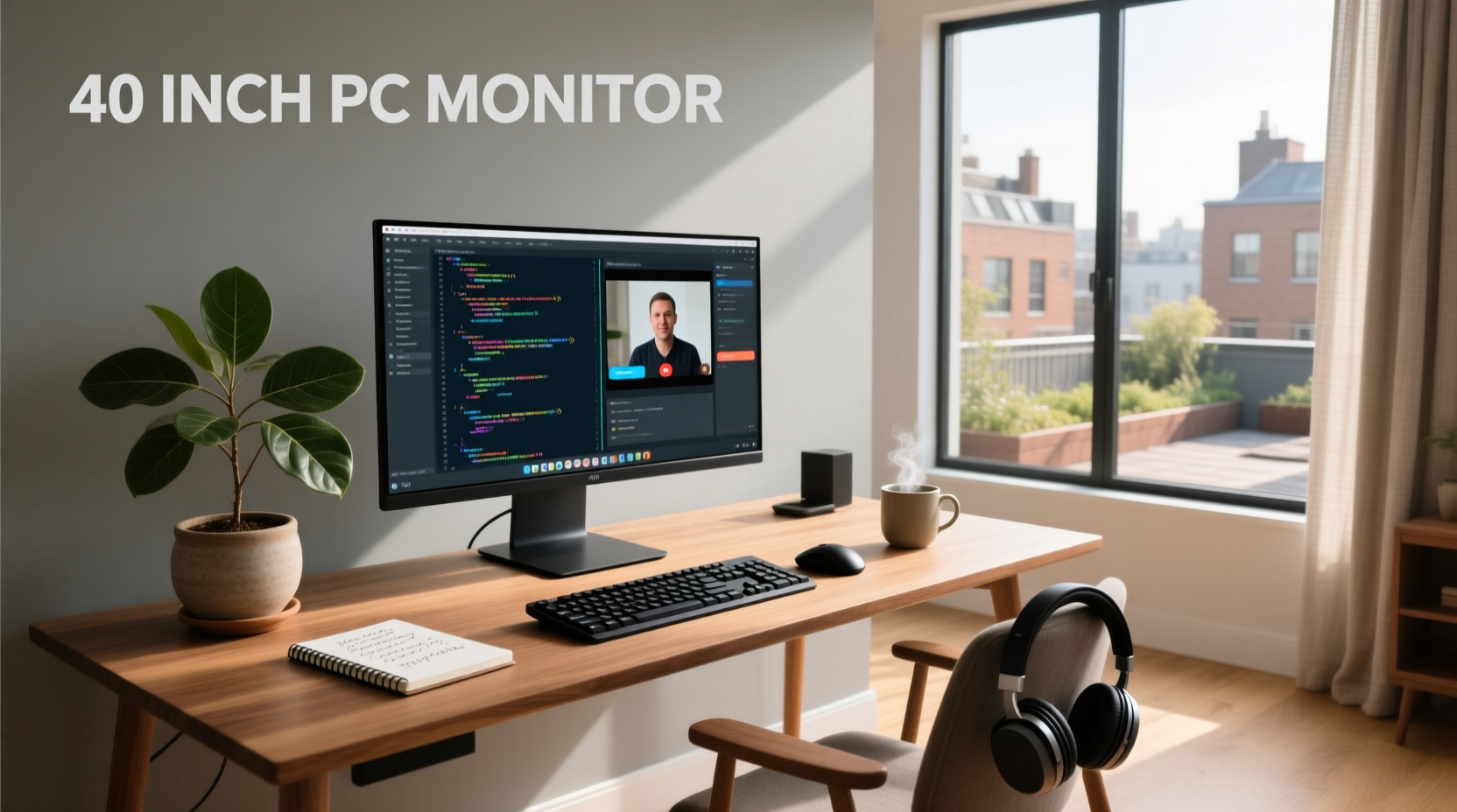 40 inch pc monitor guide size, resolution real world use