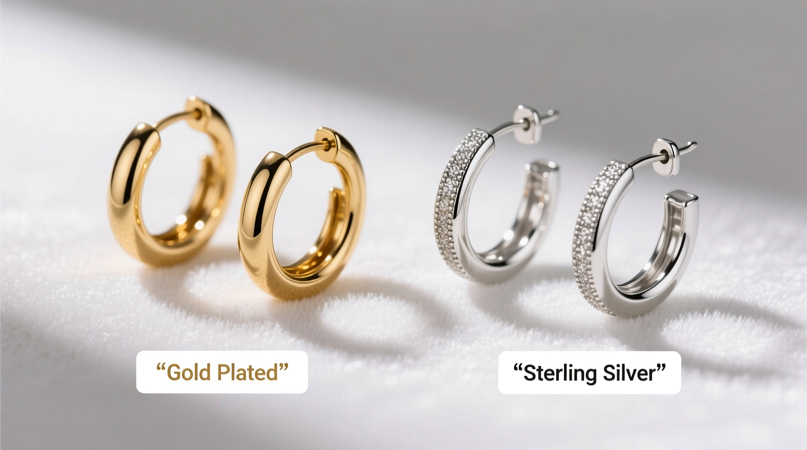 gold plated vs sterling silver hoop earrings does the price really make a difference