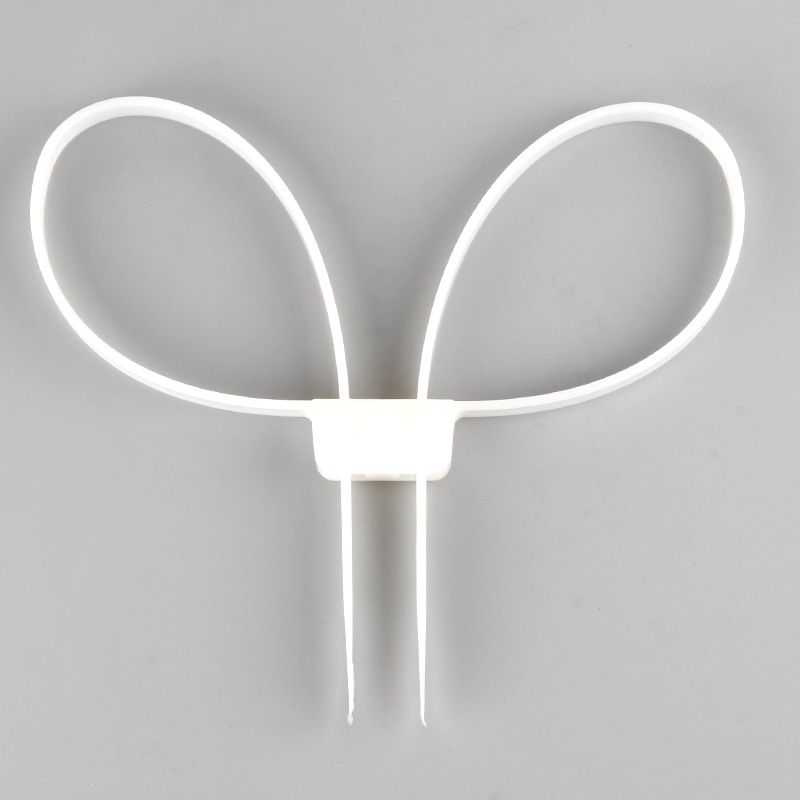 可重复使用的一次性塑料双扣电缆扎带双扣尼龙约束带