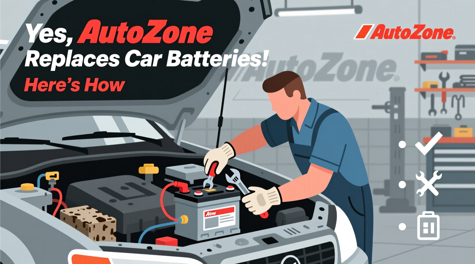 does autozone replace car batteries
