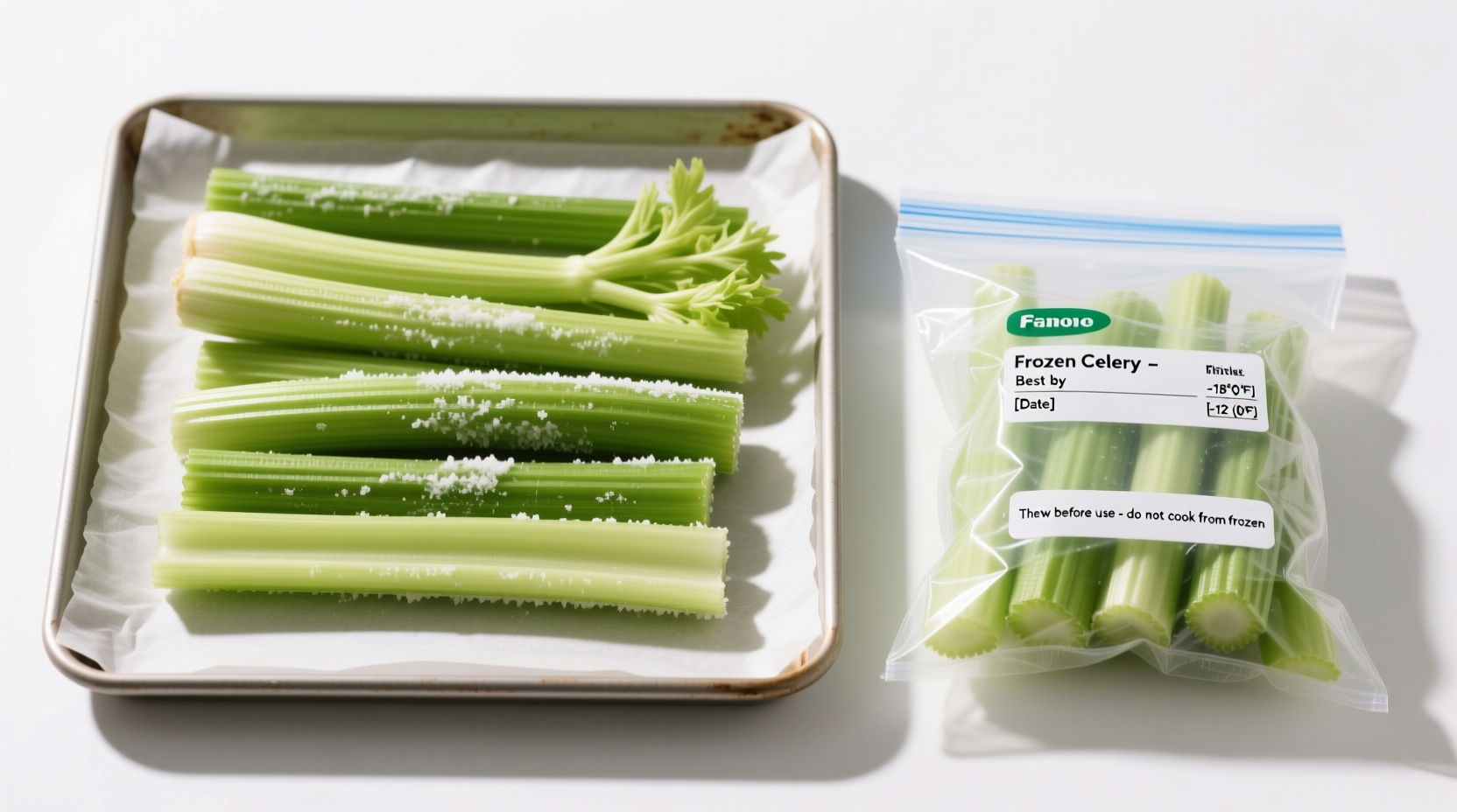 how to freeze celery