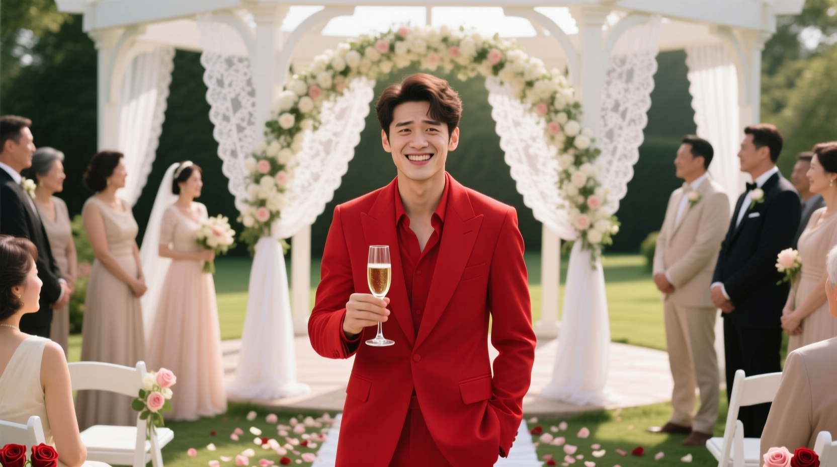 is wearing red to a wedding bad