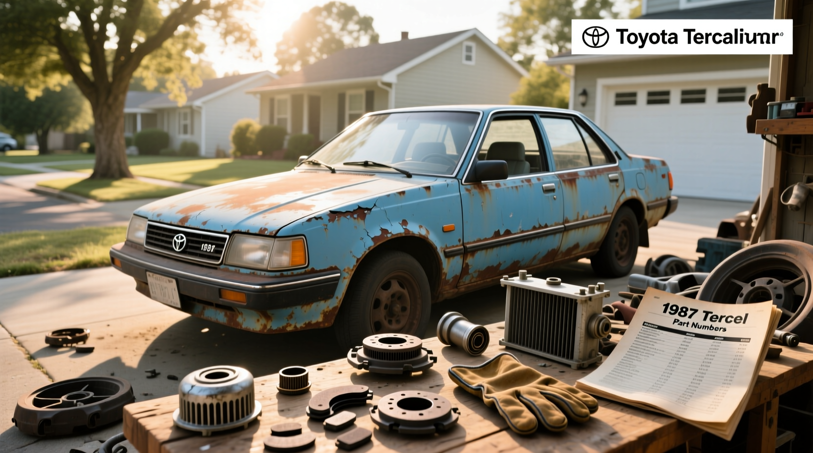 Toyota Tercel Hatchback 1987 Parts Guide