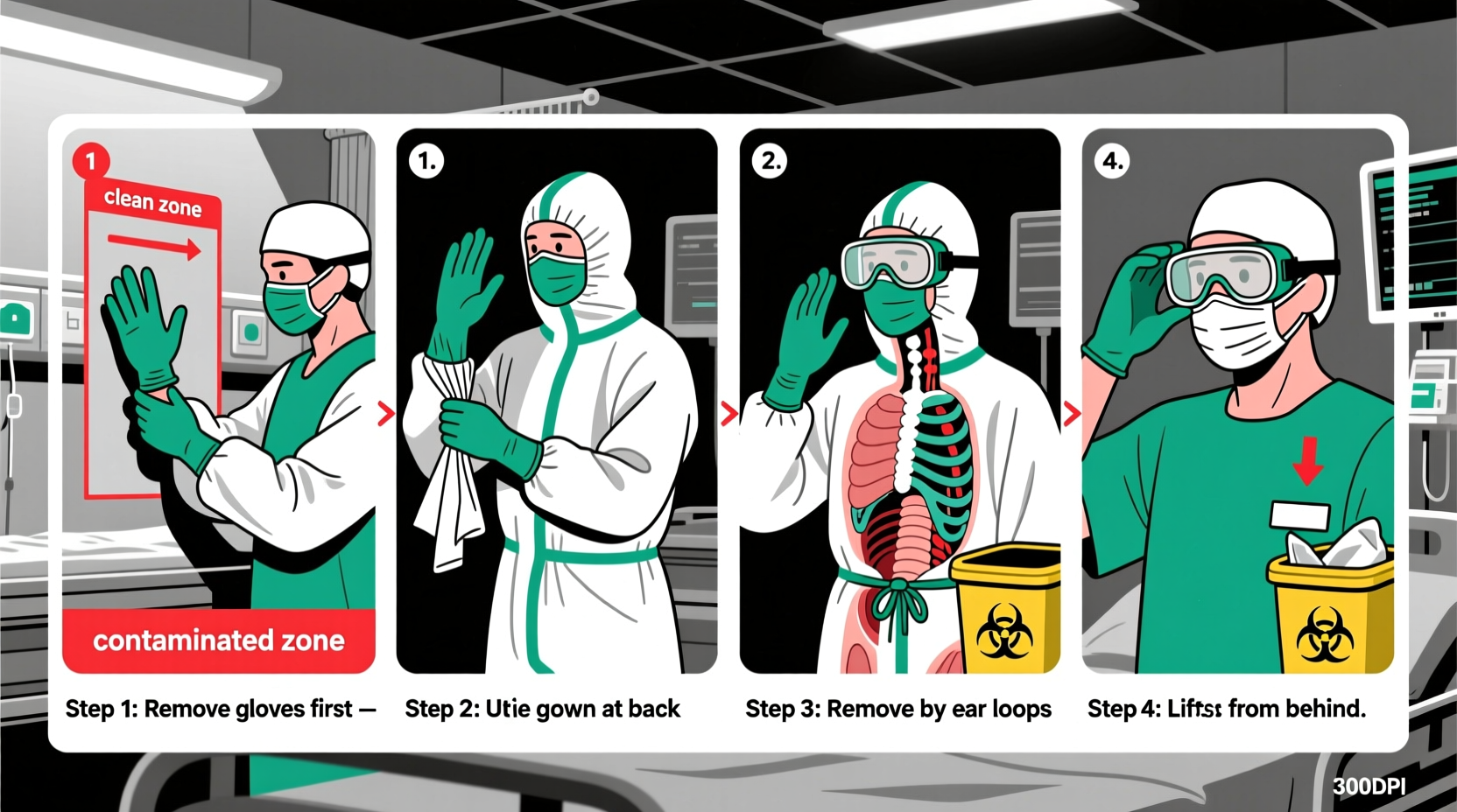 essential steps to safely remove personal protective equipment without contamination