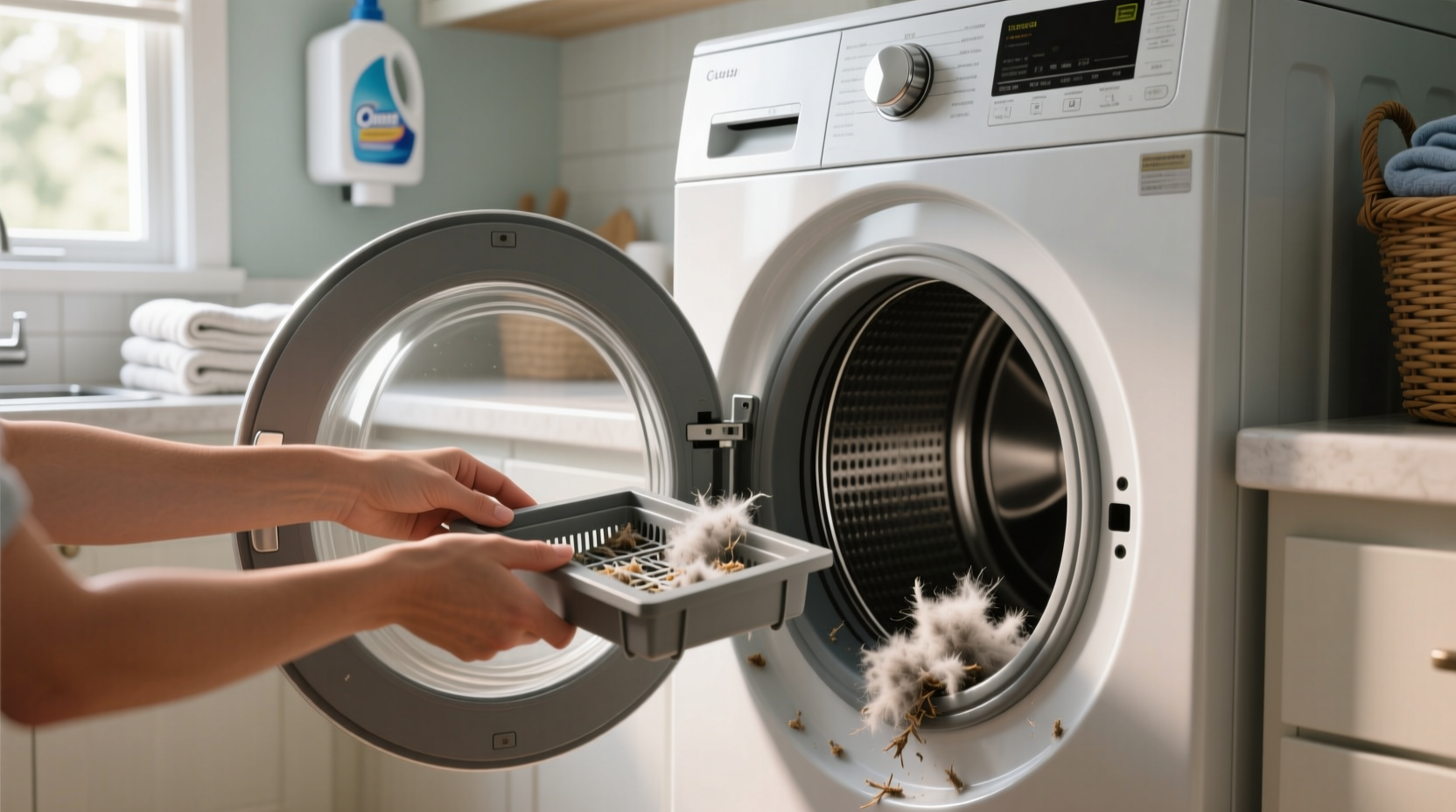 how to clean dryer