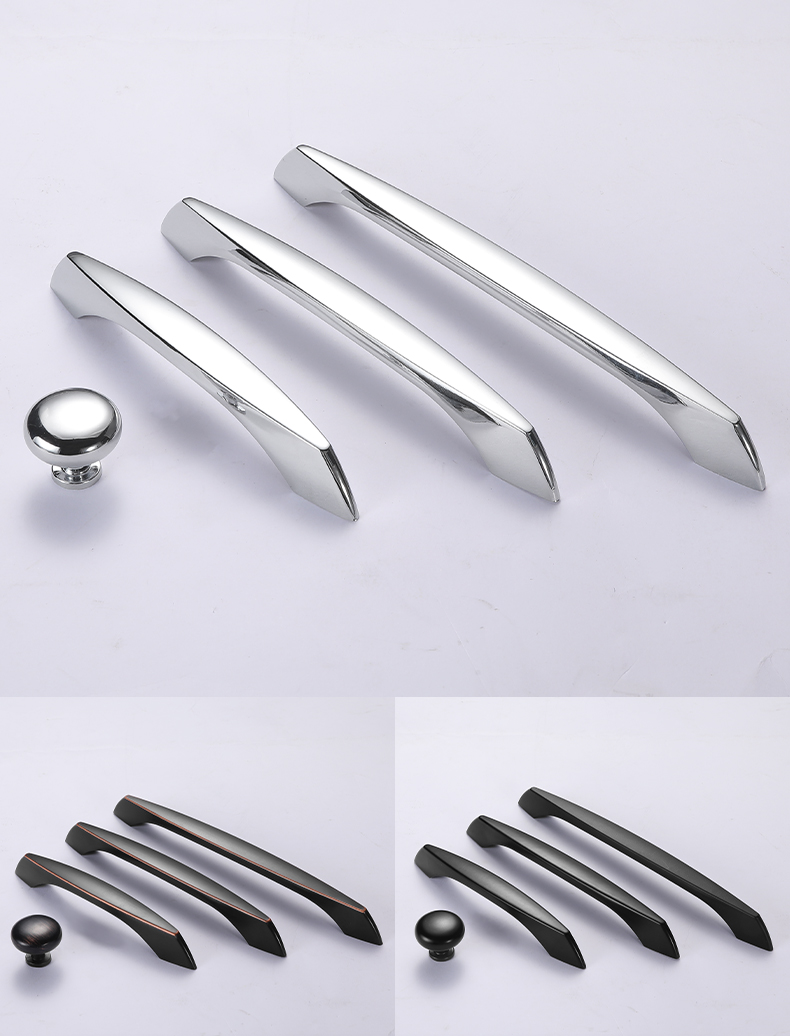 American Style Zinc Alloy 128 MM Cabinet Chrome Wardrobe Drawer Handle //