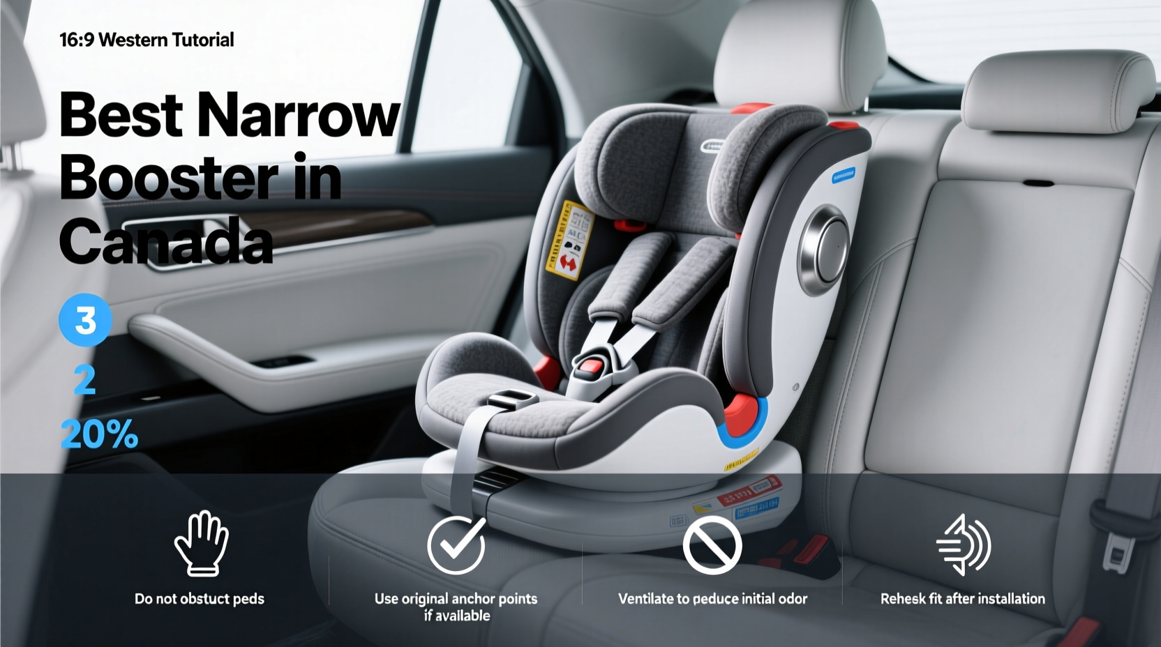 best narrow booster seat canada