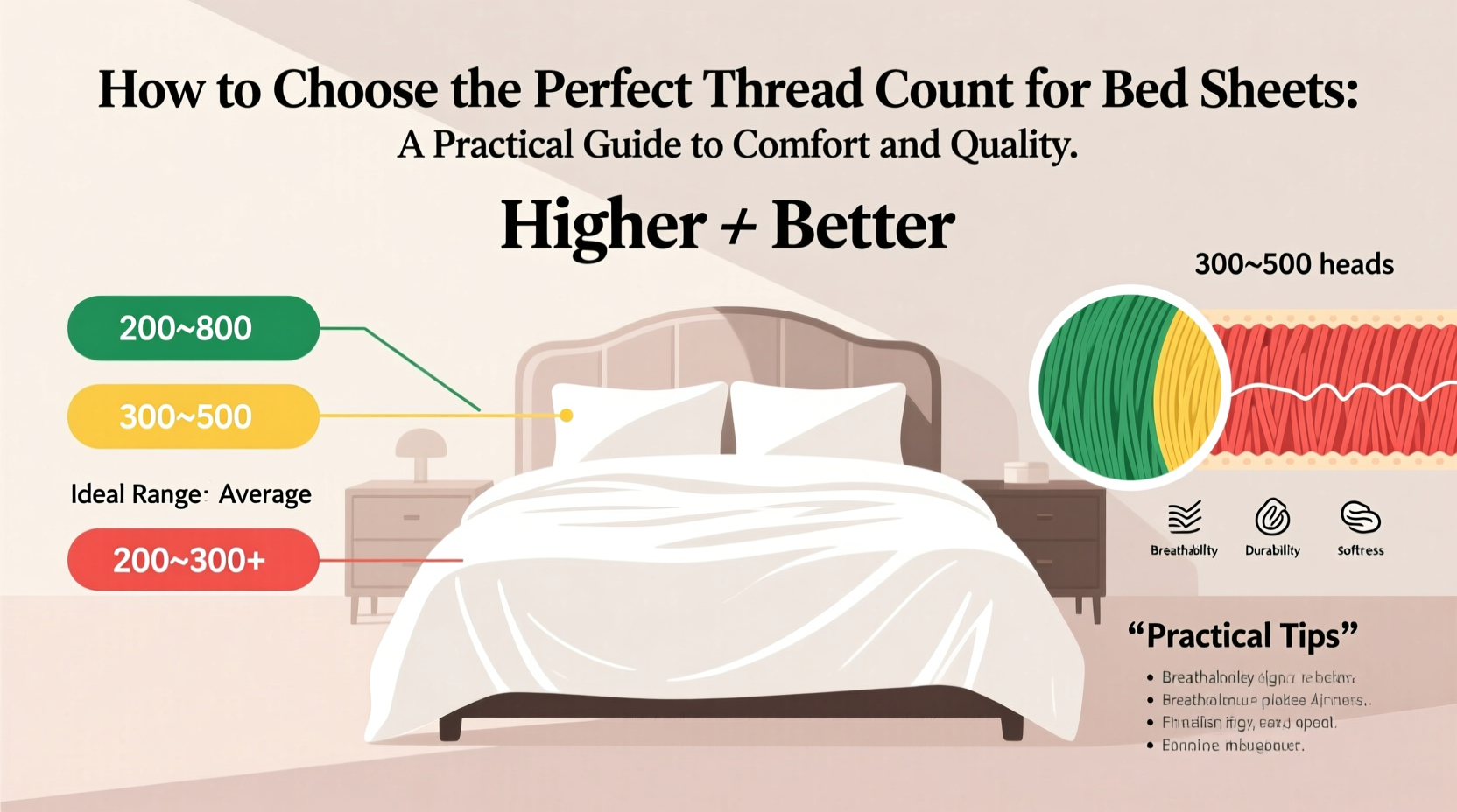 how to choose the perfect thread count for bed sheets a practical guide to comfort and quality