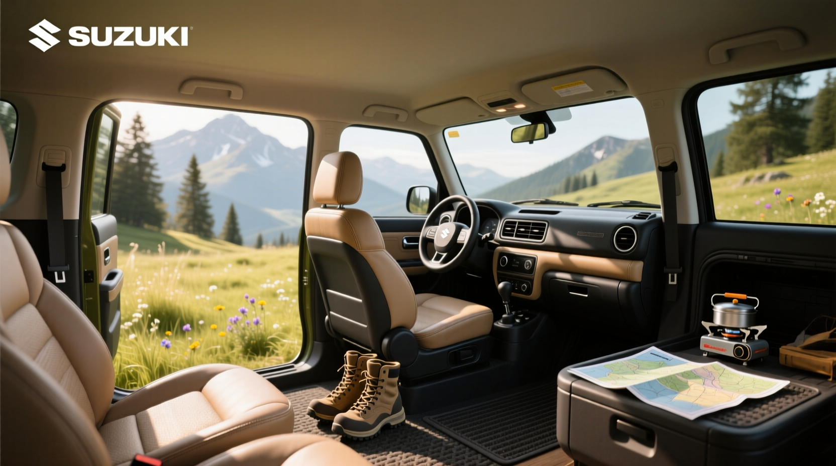 2024 suzuki jimny interior features layout