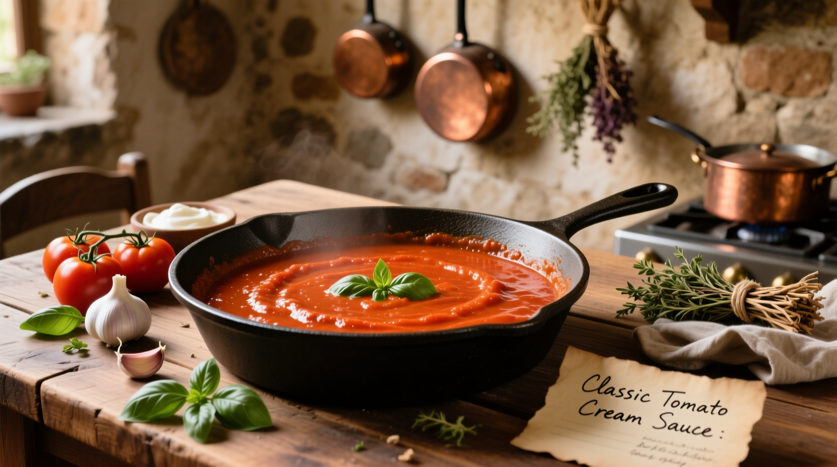 Perfect Tomato Cream Sauce Recipe in 20 Minutes