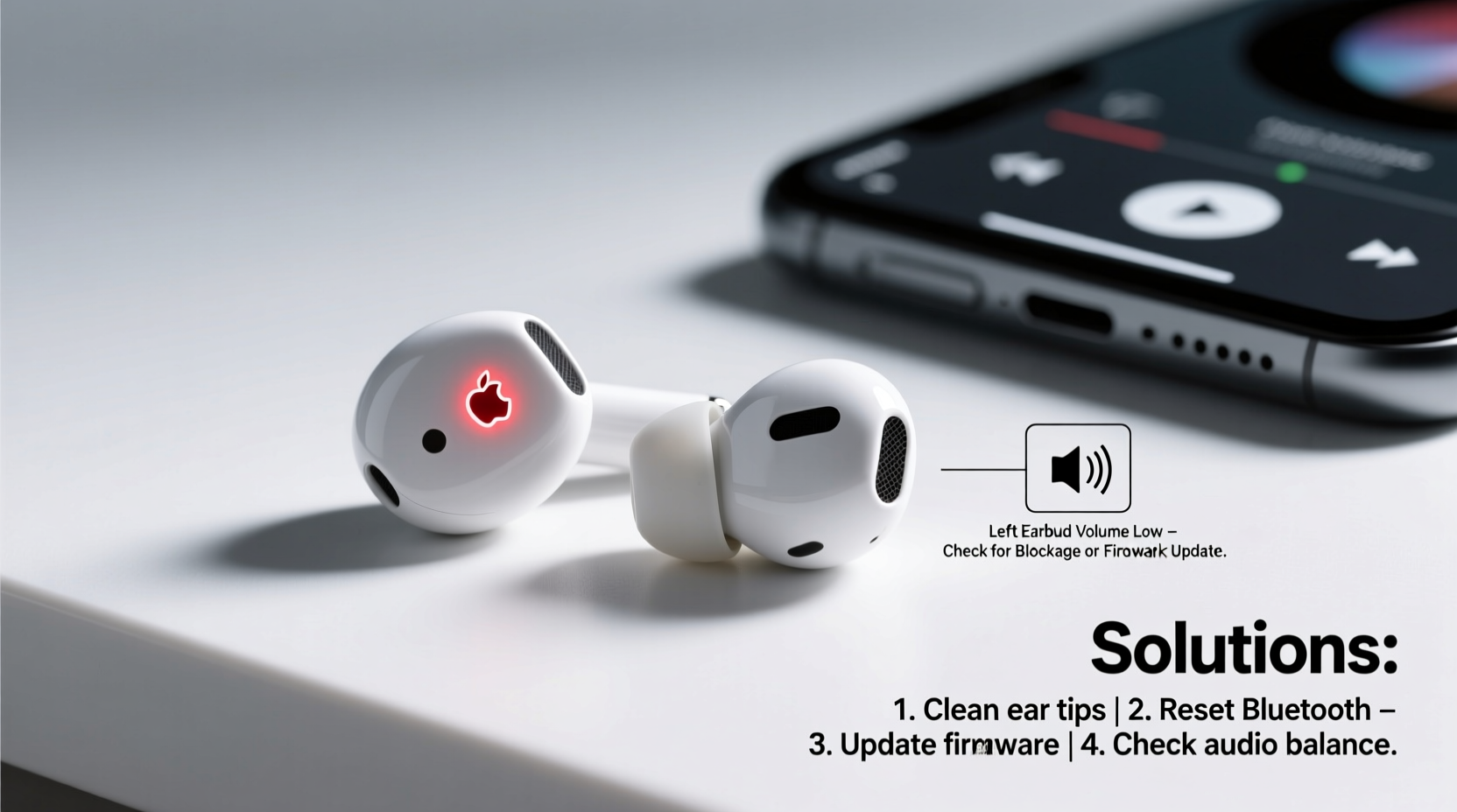 airpod volume low in one ear troubleshooting solutions