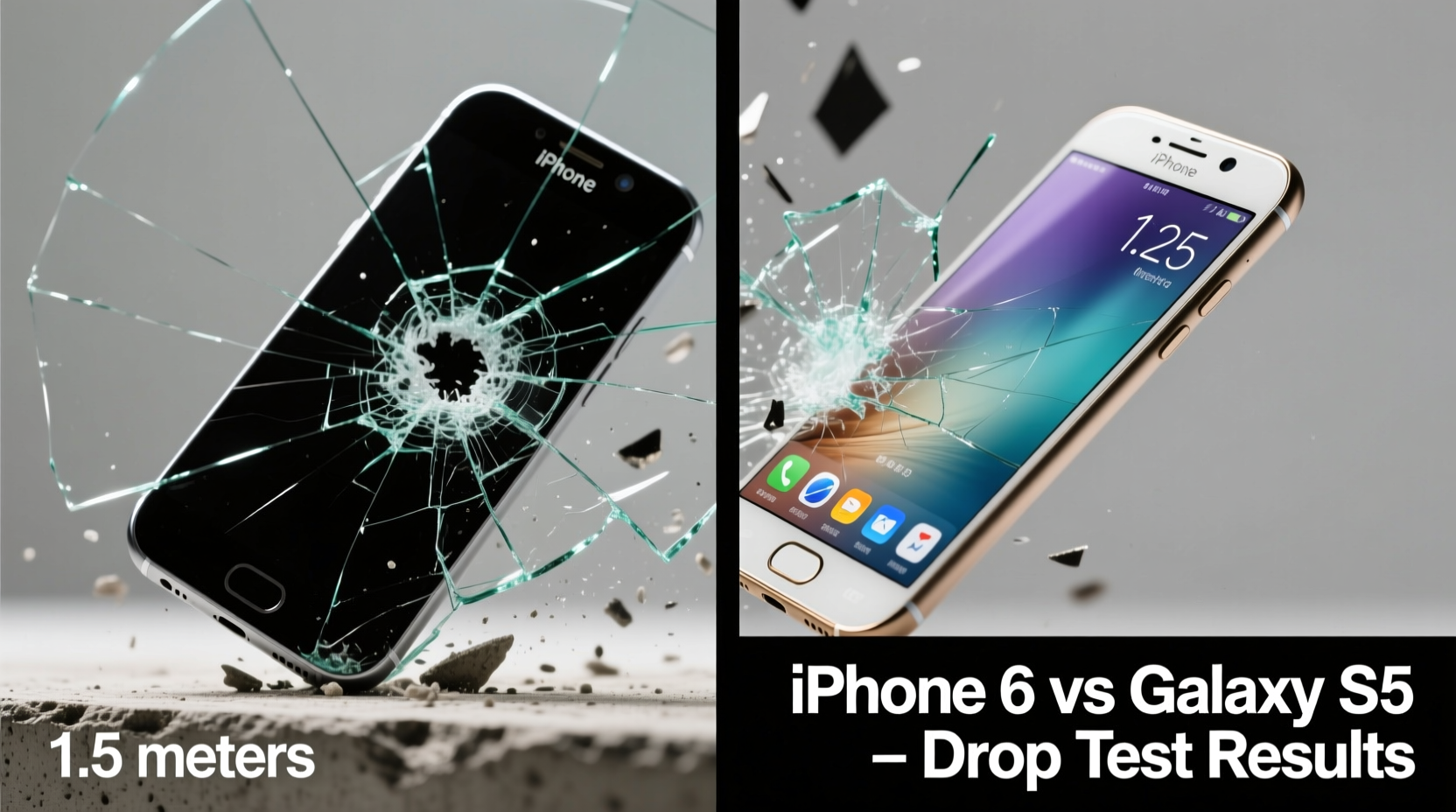 iphone 6 vs galaxy s5 drop test which phone actually survived better