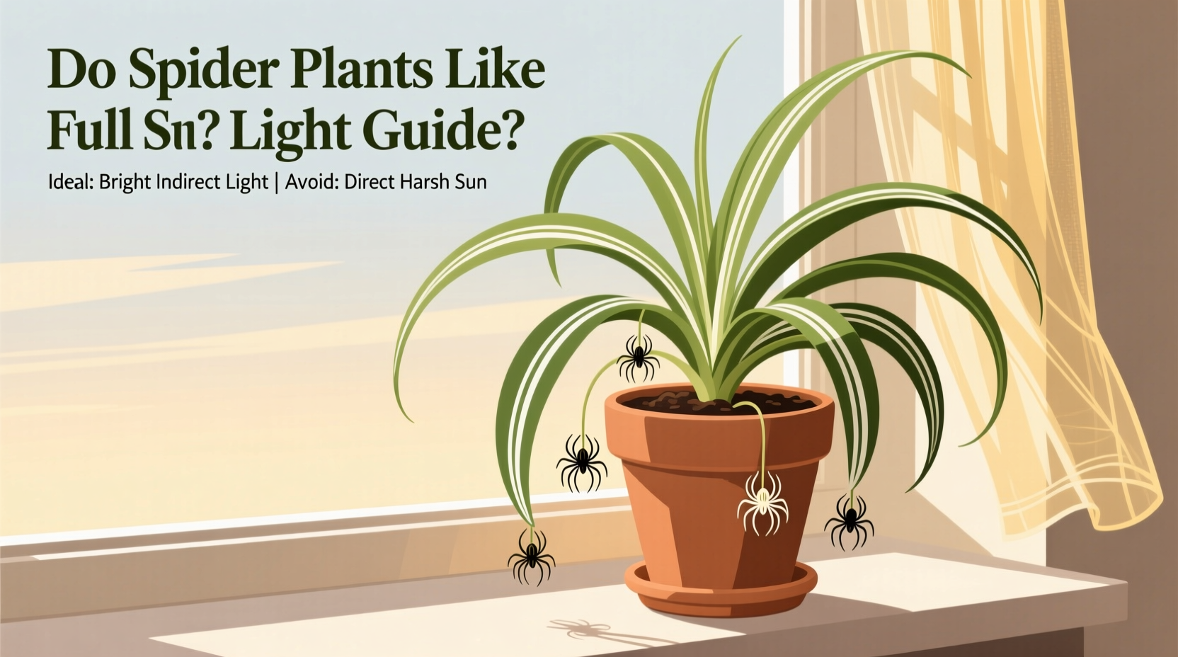 Do Spider Plants Like Full Sun? Light Guide