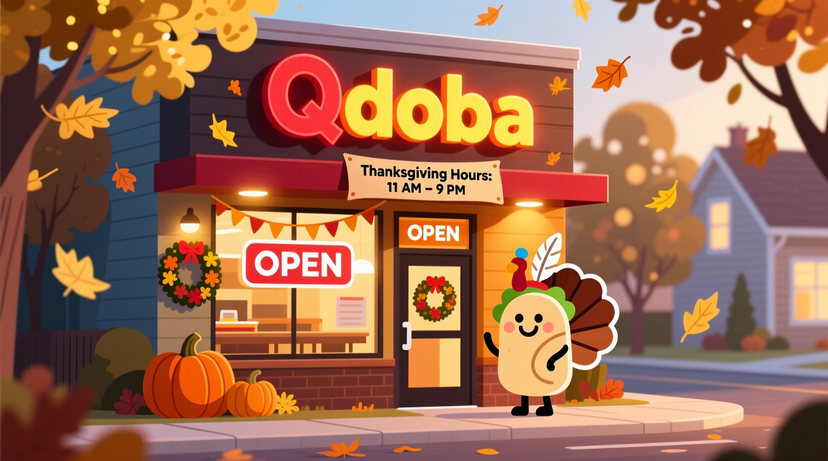 is qdoba open on thanksgiving
