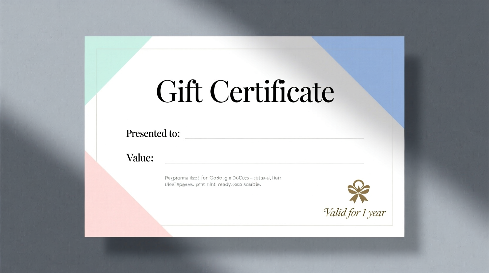 gift certificate template google docs inspire with ease