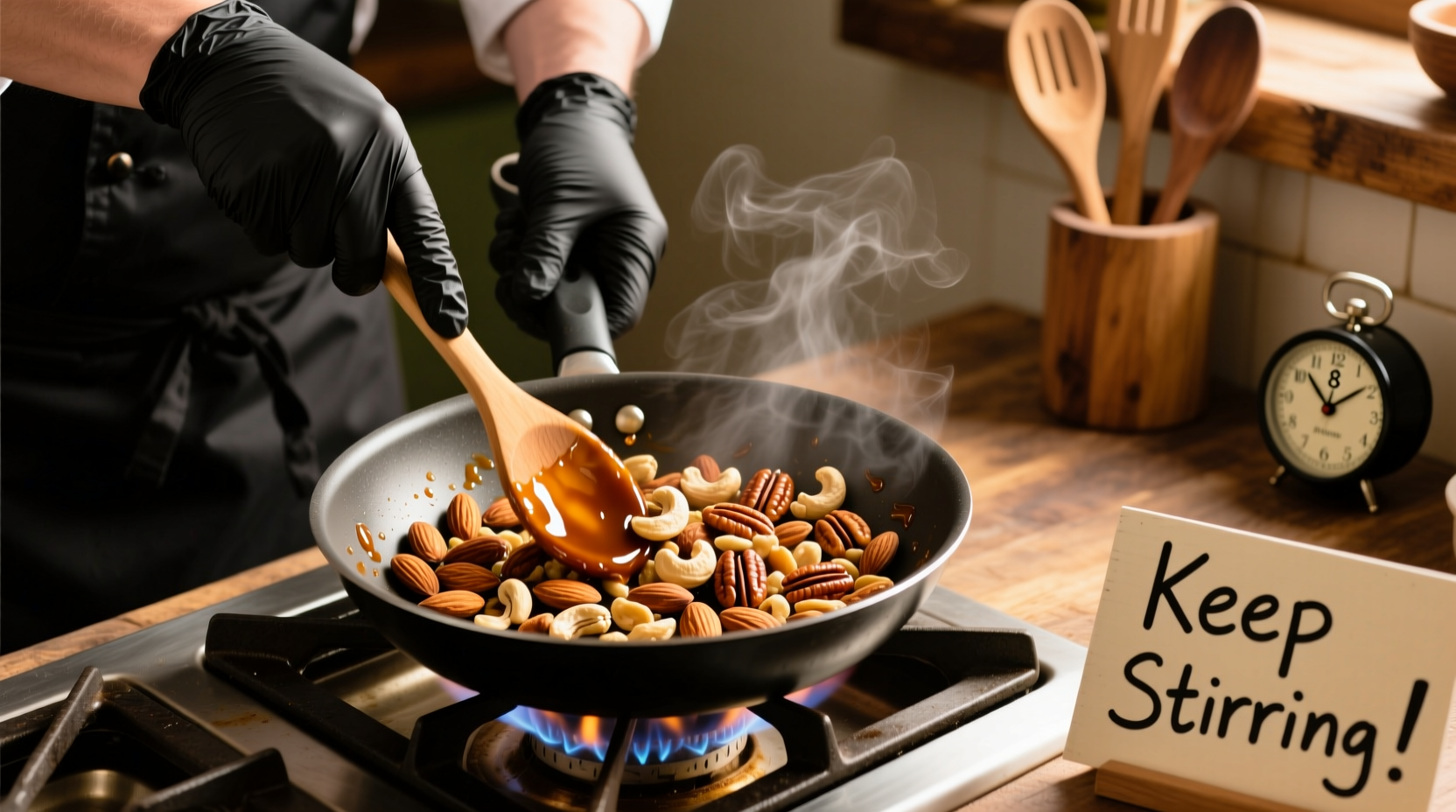 how to candy nuts without burning yourself even once