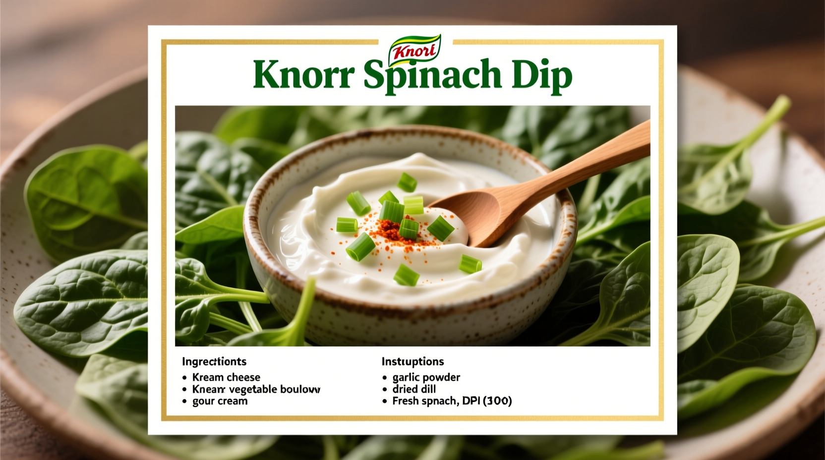 Knorr Spinach Dip Recipe Printable: Perfect Party Dip in 15 Min