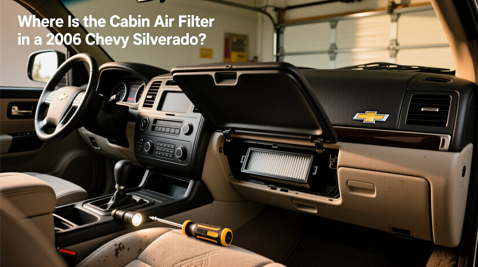 2006 silverado cabin air filter location fit guide