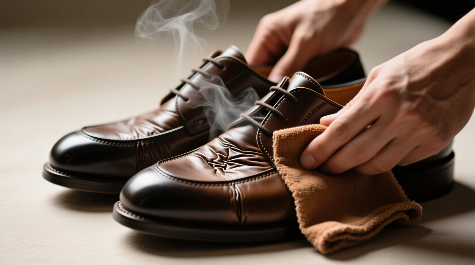 how to get creases out of shoes