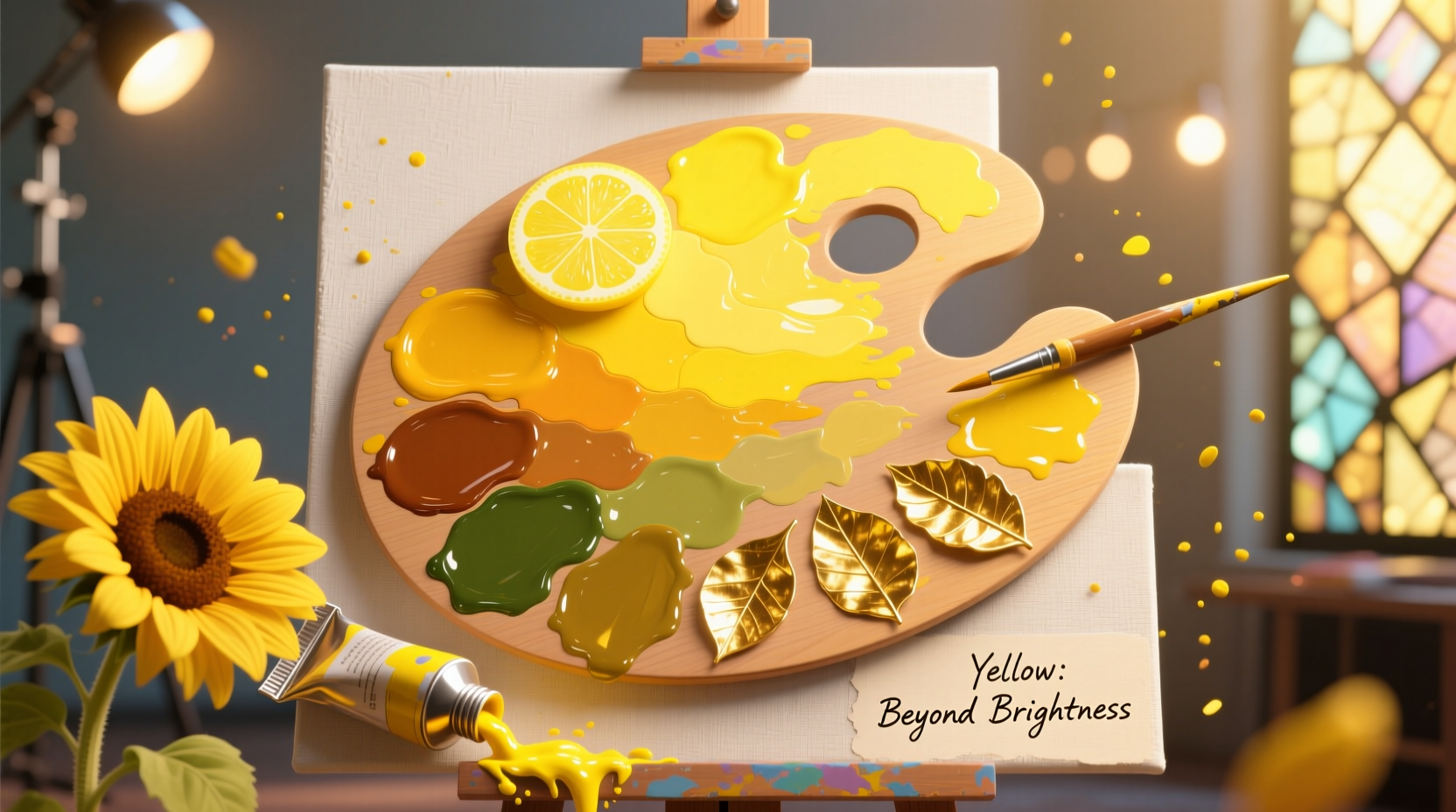 creative ways to mix and enhance yellow color for painting and design