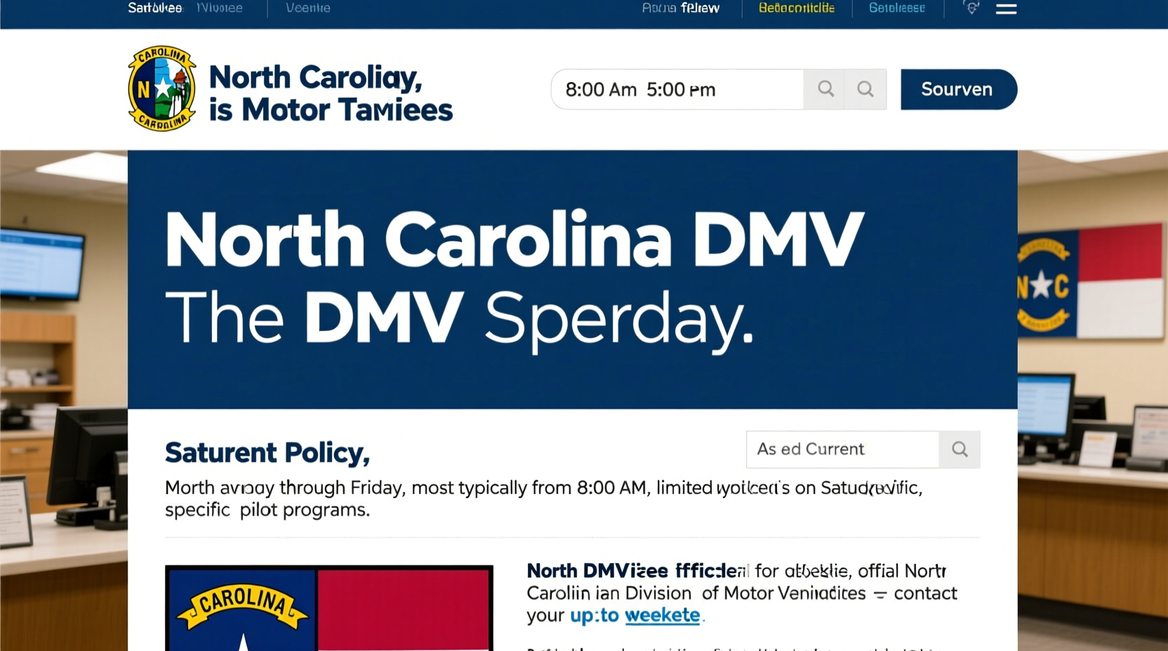 is the north carolina dmv open on saturday